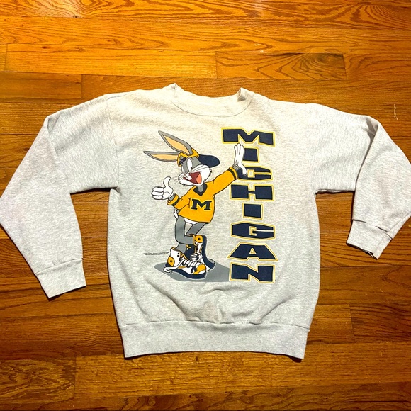 Vintage Other - Vintage Looney Tunes Michigan Wolverines Crewneck